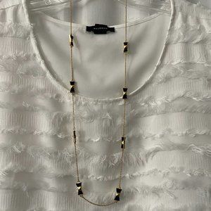 Kate Spade Black & Gold Bow Necklace